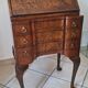 1930's Queen Anne walnut veneer secretary – slanted drop-down desk –