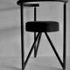 Black metal chairs "Miss Dorn" Philippe Starck , publisher Disform 1981