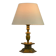Solid Brass Table Lamp by Oscar Antonssons for Ystad-Metall, Sweden, 1940s