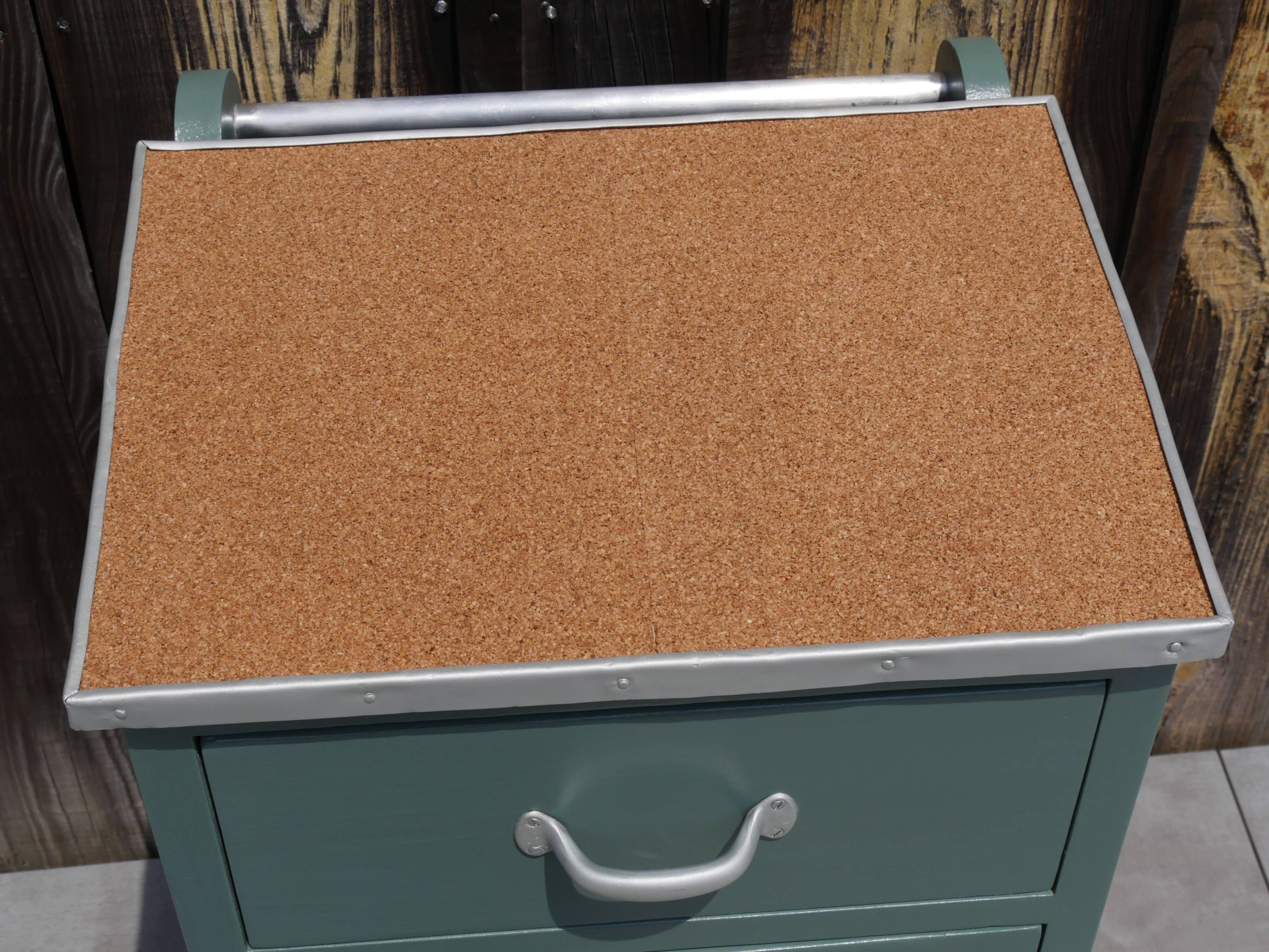 Side table, jam cupboard, Parisian green