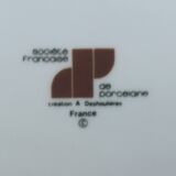 Two porcelain raviers signed Ph. Deshoulieres