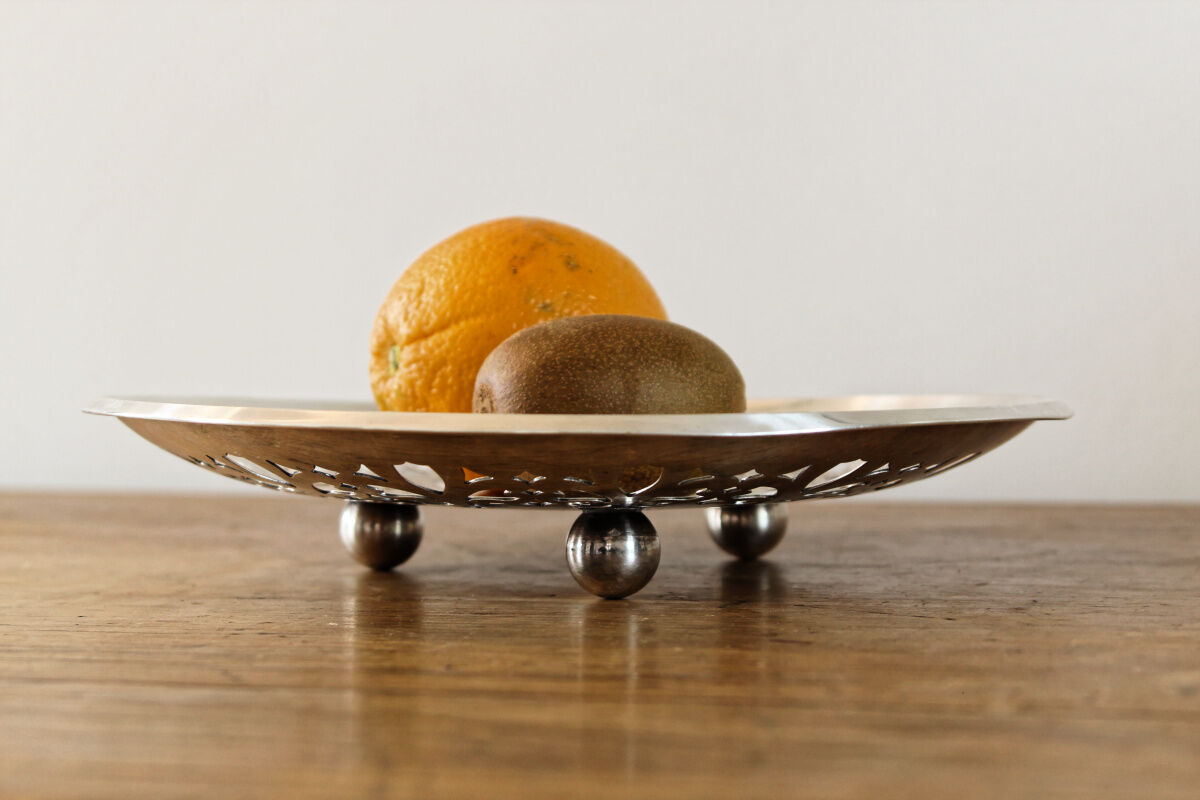 Saint Médard fruit cup, silver metal