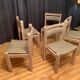 Ensemble de cinq chaises Thorsø Stolefabrik, Danemark, années 1970.