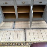 Oak vessel with grey patina