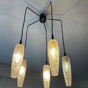 Vintage 5-light chandelier from the 60s