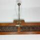 Portemanteau 1900 en métal et bois estampillé Innova, 3 patères