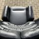 2x Joe Colombo Elda Longhi chair black on black, showroom condition!