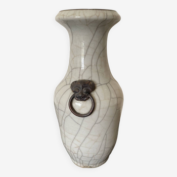 Vase en porcelaine craquelée, Chine XXème