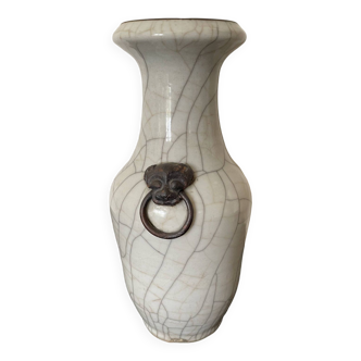 Vase en porcelaine craquelée, Chine XXème