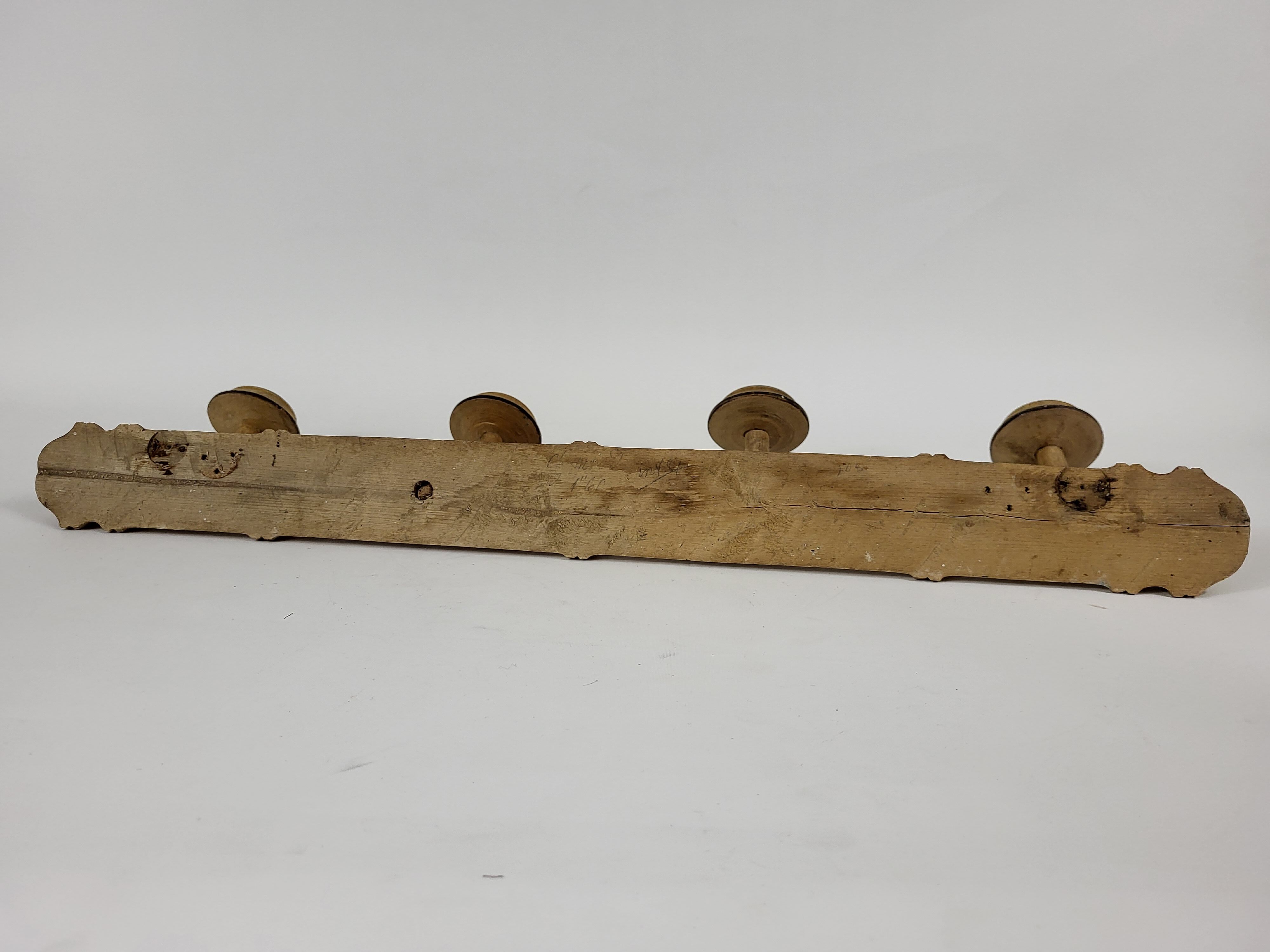 Vintage wooden coat rack