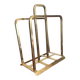 Modernist brass magazine rack circa 1940