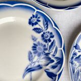 6 dessert plates Sarreguemines Digoin Model André