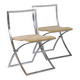 Luisa chairs in chrome steel