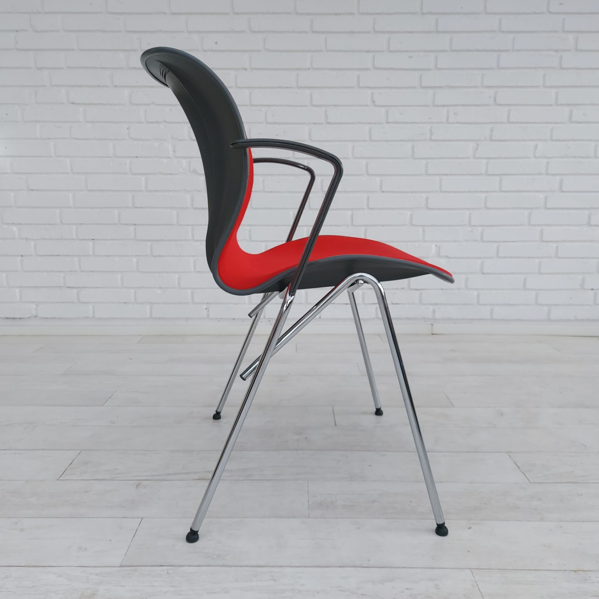 90s, Danish design by Alfred Homann, set of six "Ensemble" chairs, original condition