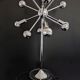 Lampe spoutnik chromée vintage
