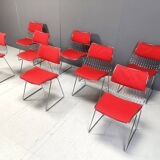 Set of 8 dining chairs by Rudi Verelst for Novalux, 1970s