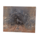 Old cast iron chimney plate