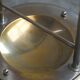 Bauhaus-style umbrella stand in chrome brass, 1960s
