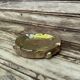 Italian Brutalist Brass Ashtray by Tonini