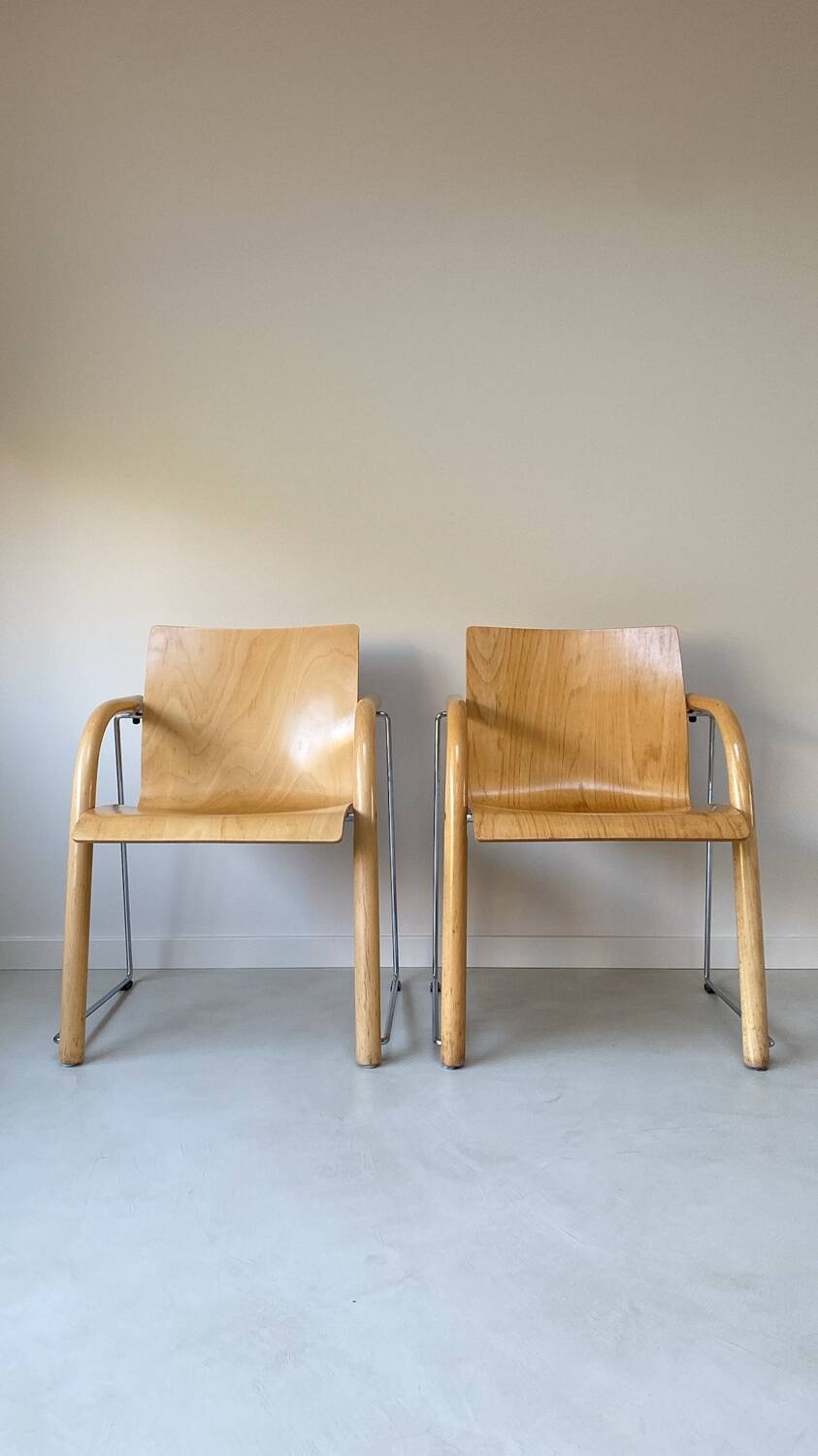 Set of vintage Thonet chairs model S320