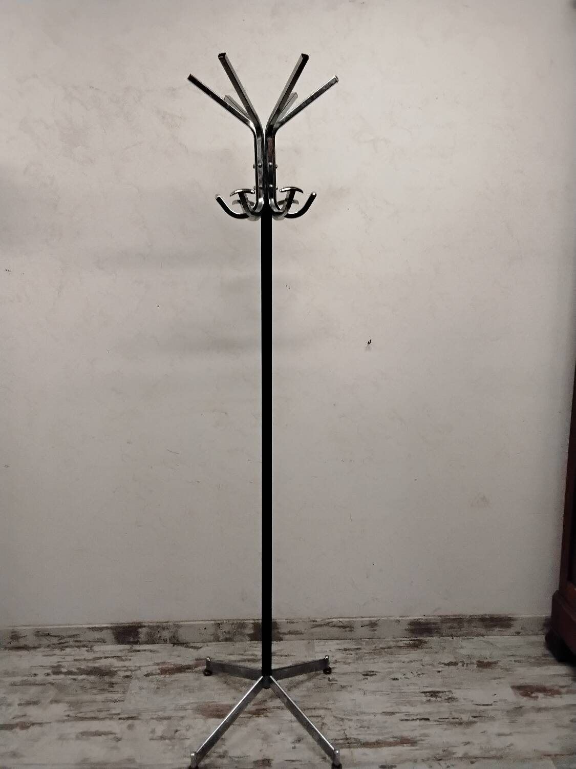 Industrial style coat rack