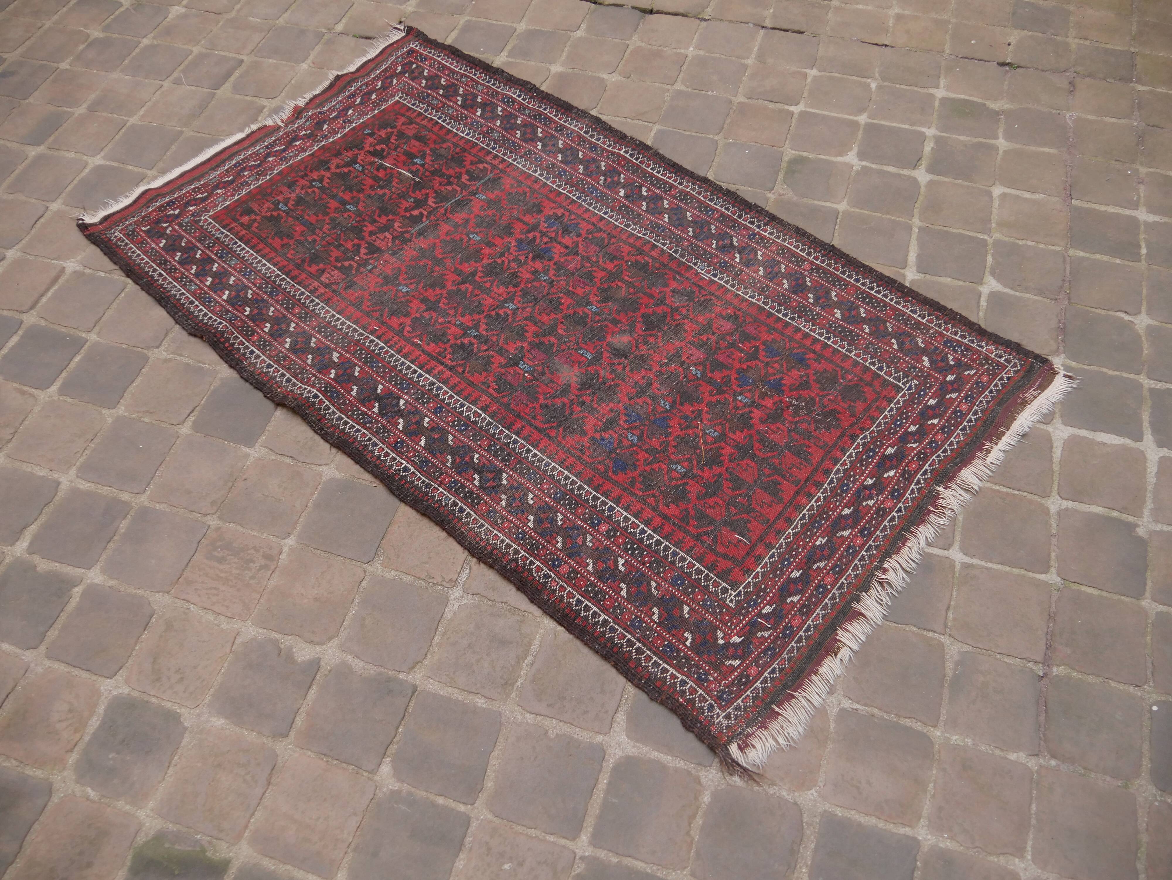 Oriental carpet handmade Persian Belouch
