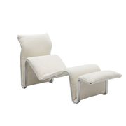 "Lysmasken" chaise longue in aluminium and canvas, designed by Eric Sigfrid Persson, 1970s.