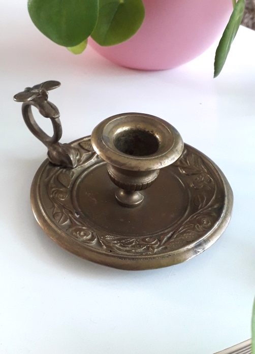Brass candle holder