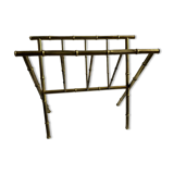 Hollywood Regency Brass and Bamboo Magazine Rack by Maison Baguès, 1970s