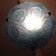 Suspension in blue glass paste signed Degué / art deco style