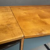 Coiffeuse avec tiroirs de rangement et miroir rabattable