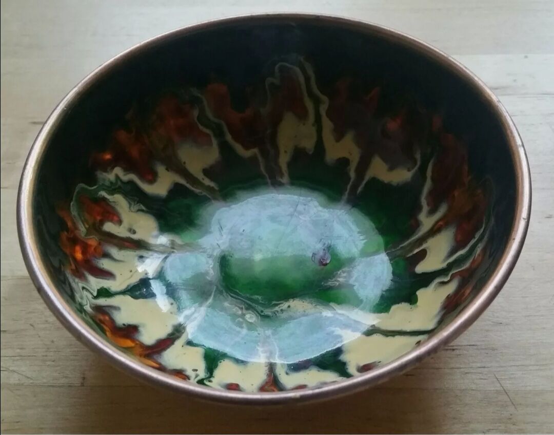 Vintage decorative trinket bowl