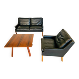 Ensemble canapé et fauteuil G. Thams pour 2 personnes, style rétro danois du milieu du siècle