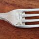 Christofle - Boréal model dessert fork in silver-plated metal