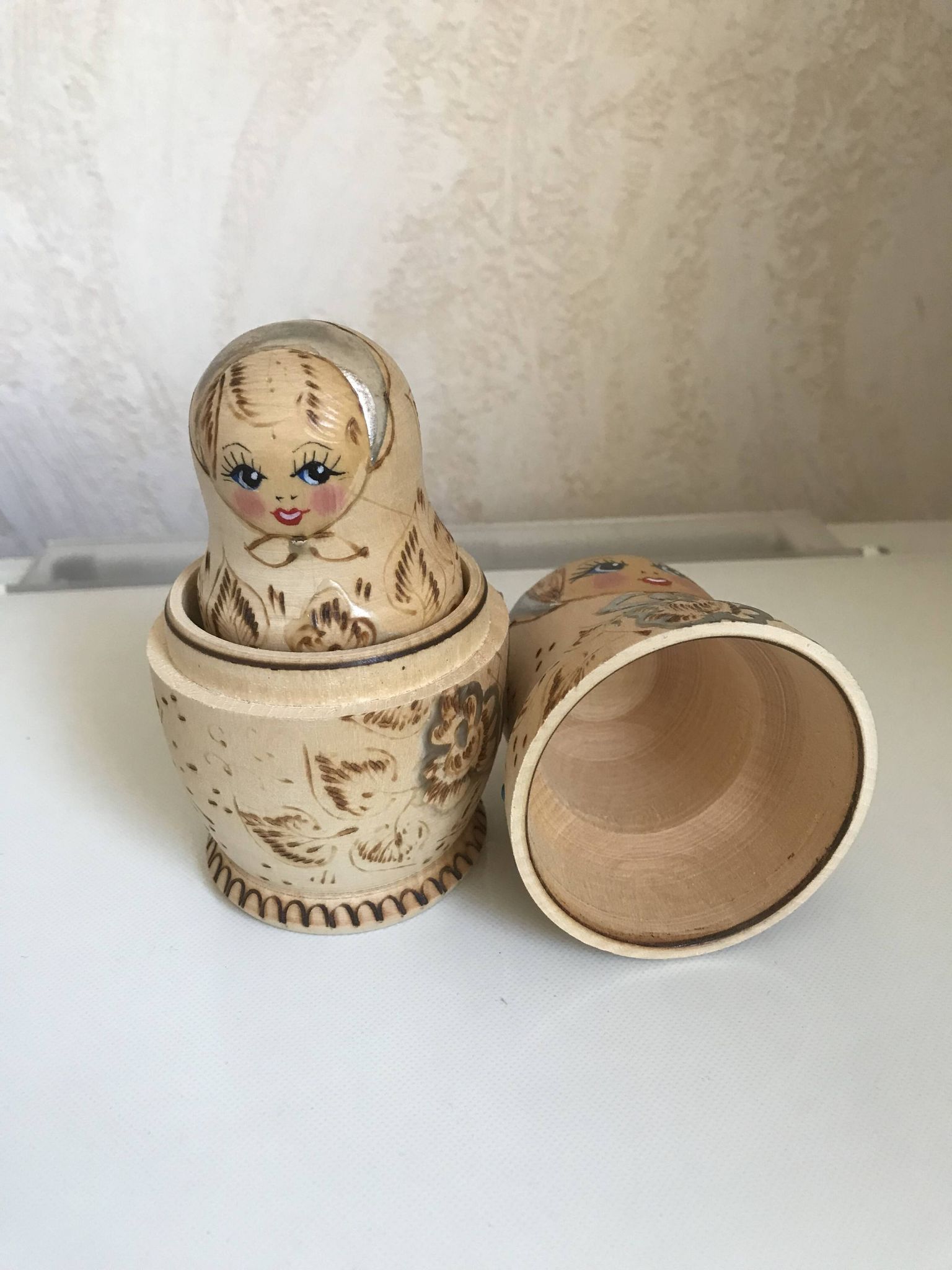 Set of wooden dolls