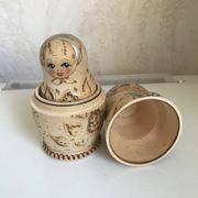 Set of wooden dolls