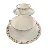 Duo de tasse et soucoupe adderleys england bone china décor violettes