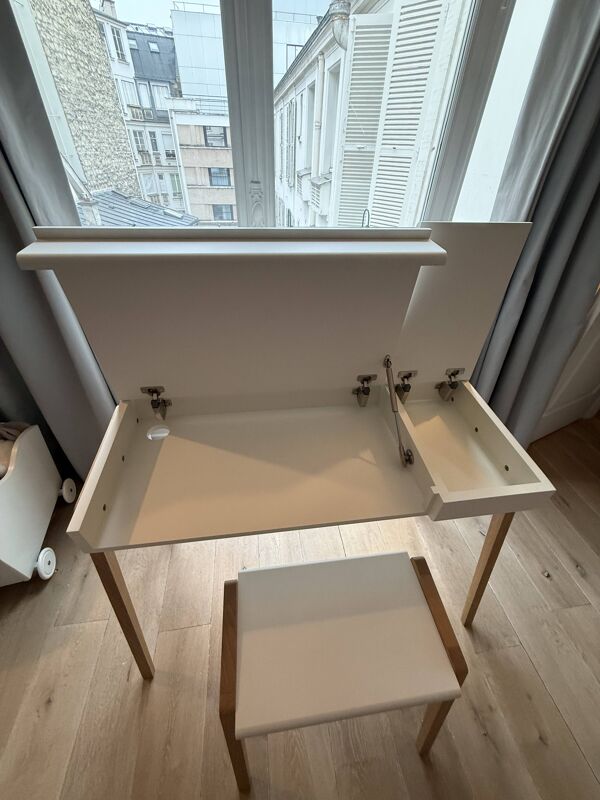 Bureau + tabouret blanc Œuf NYC