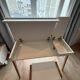 Desk + white Egg stool NYC