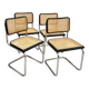 Lot de 4 chaises B32 noires