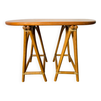 70' rattan console
