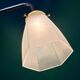 Vintage frosted glass tulip wall light