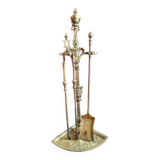 Bronze fireplace set