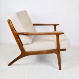 Danish Vintage Beige Boucle Armchair, 1970s