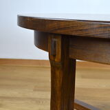 Round table / vintage oval in Aranjou elm