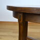 Table ronde extensible vintage en orme aranjou