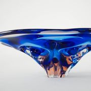 Cobalt bowl, Danish design, 1970s, made in Denmark