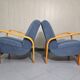 Pair of armchairs designed by K. Koželka & Antonín Kropáček for  Interier Praha Czechoslovakia 1950.