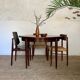 Vintage Scandinavian round table in Rio rosewood