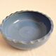Blue enamelled ceramic cup